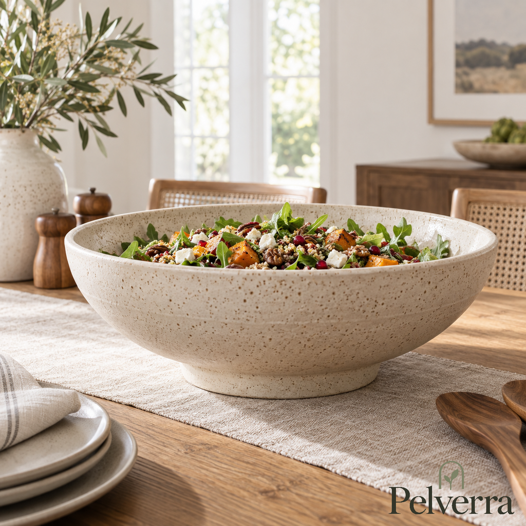 Speckled Stoneware Serving Bowl