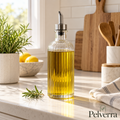 Ribbed Glass Olive Oil Dispenser