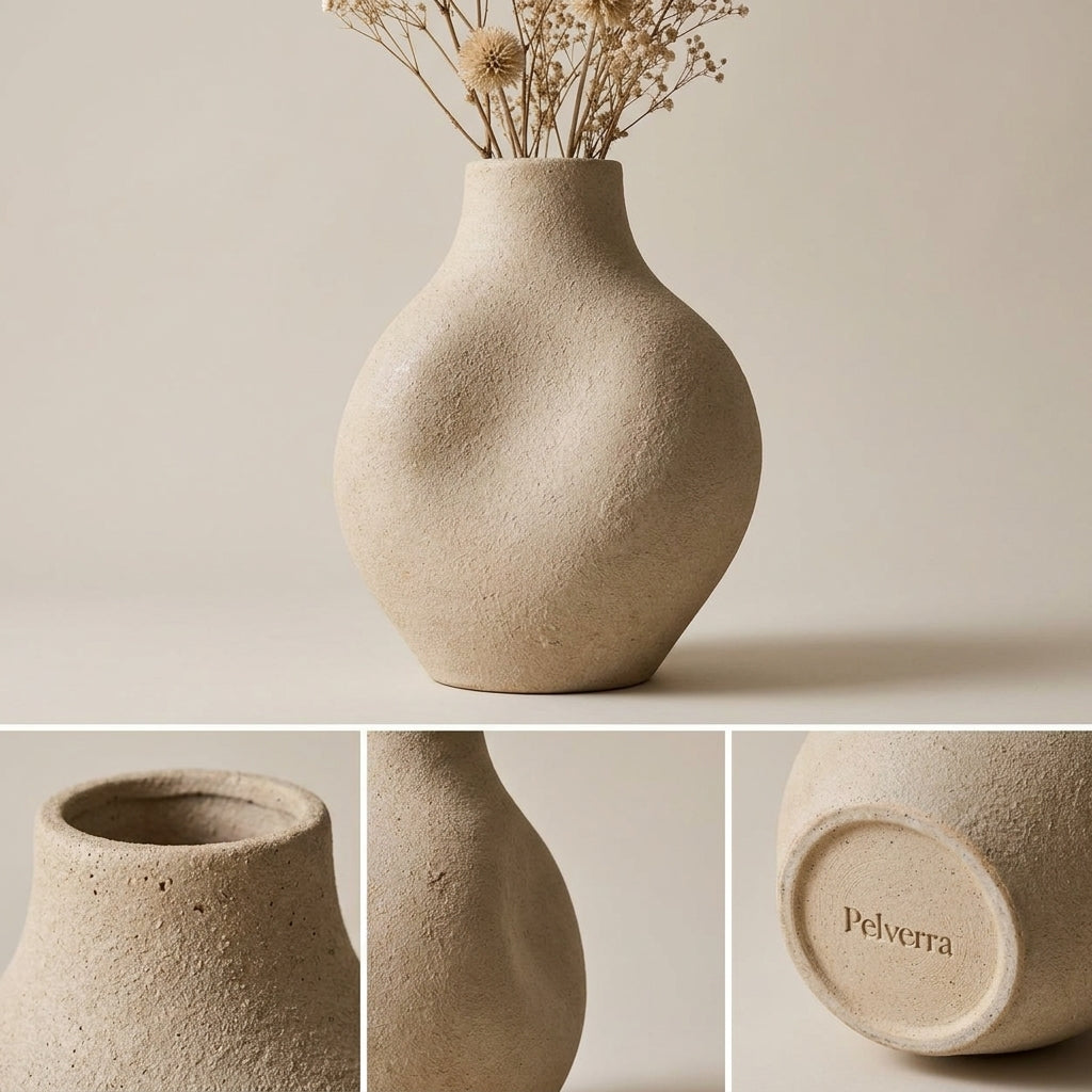Sculptural Stoneware Vase