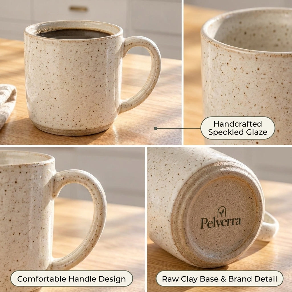 Speckled Stoneware Coffee Mug