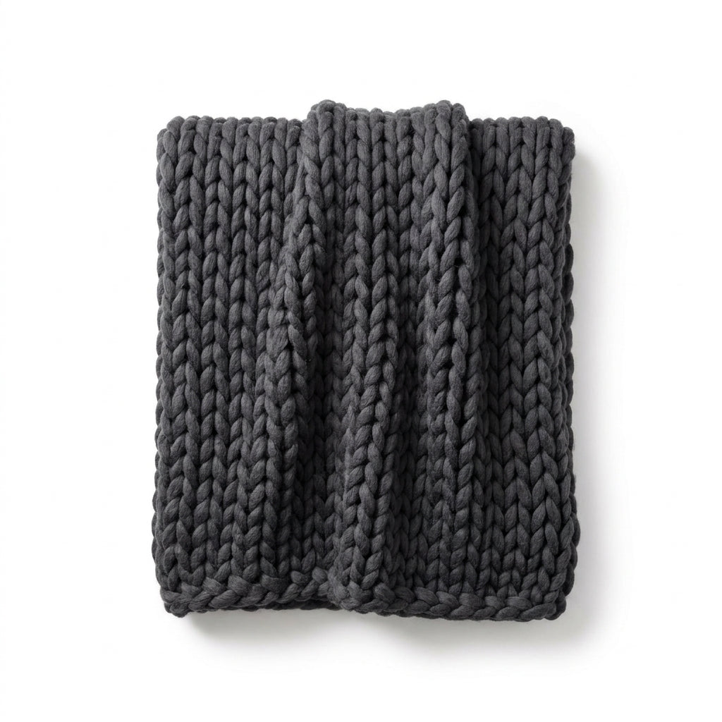 Chunky Knit Throw Blanket