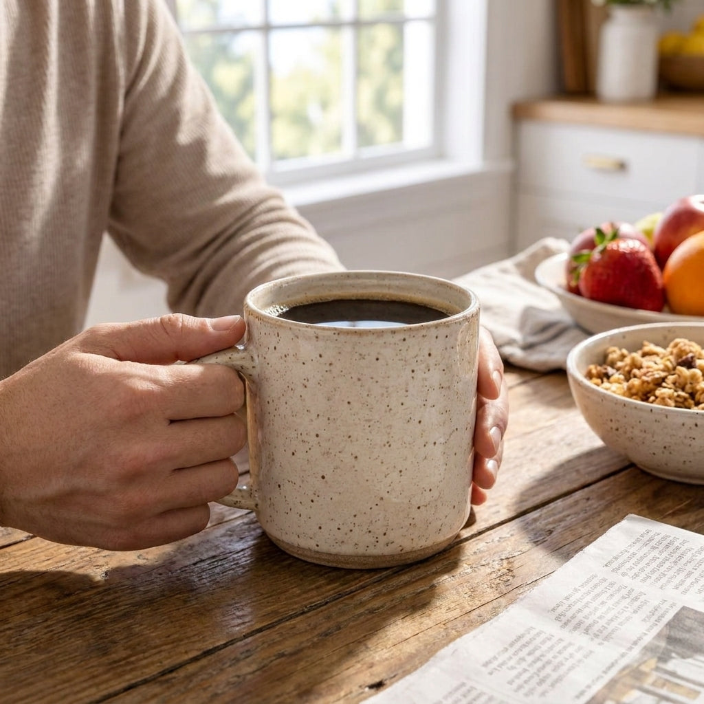 Speckled Stoneware Coffee Mug