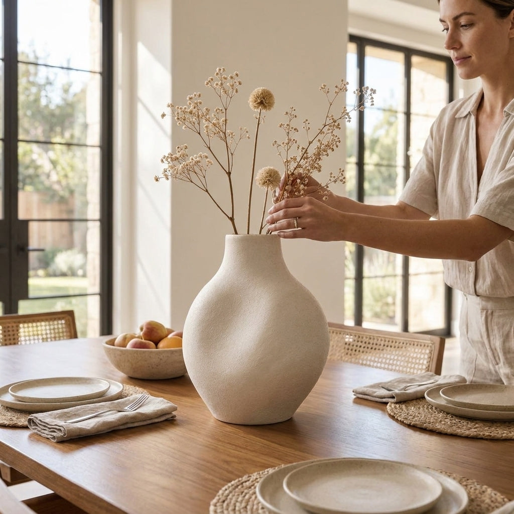 Sculptural Stoneware Vase
